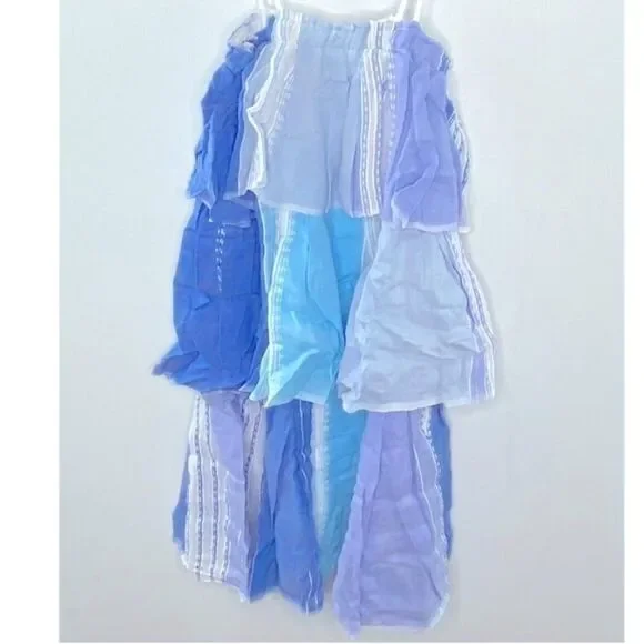 Lemlem Womens Esthal Colorblock Short Dress Swim Cover-up Blue XS $495, swim New - Picture 9 of 13